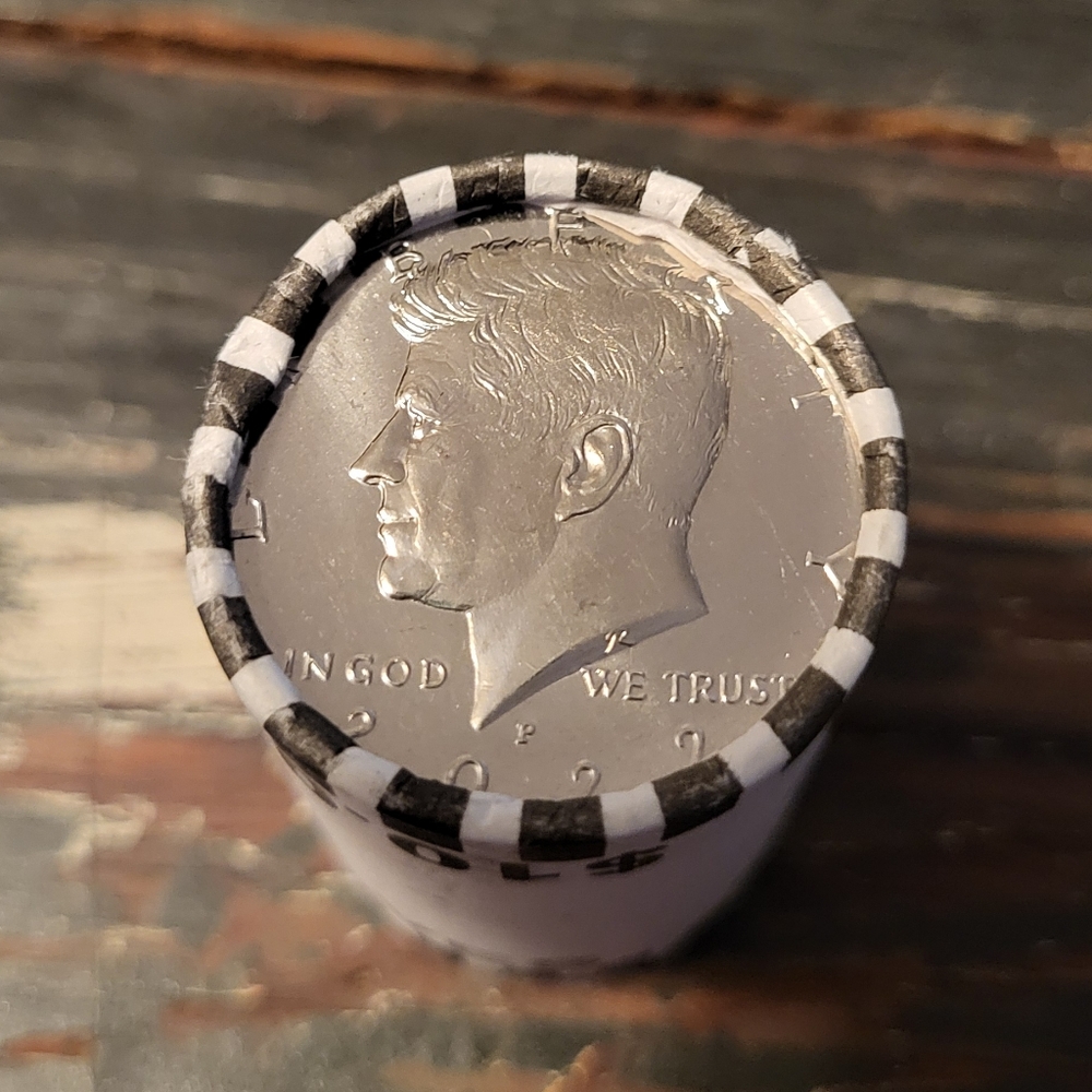 1 Roll of 2022-P Brilliant Uncirculated Kennedy Halves